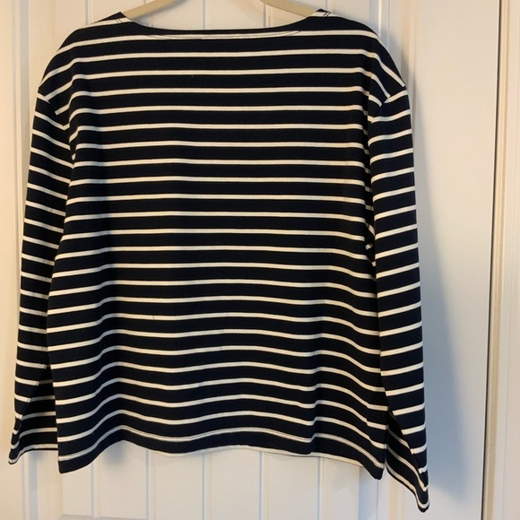 Lucky Brand Striped Navy and White Women's Top NWT - Picture 5 of 6